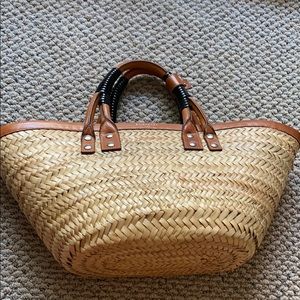 balenciaga straw tote